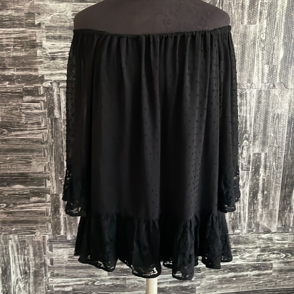 DR2 Nordstrom Black off the shoulder multi way wear Top size Large ECU - Picture 3 of 13